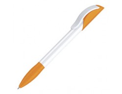 Ручка шариковая Hattrix Basic, белая с оранжевым