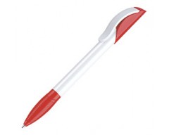 Ручка шариковая Hattrix Basic, белая с красным