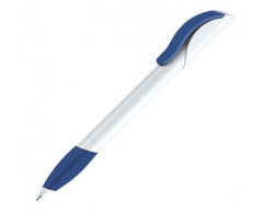 Ручка шариковая Hattrix Soft, белая с синим