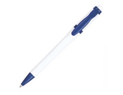 Ручка шариковая Olly, белая с синим