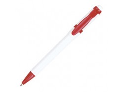 Ручка шариковая Olly, белая с красным