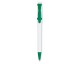 Ручка шариковая Olly, белая с зеленым