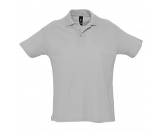 Рубашка поло мужская SUMMER 170 серый меланж
