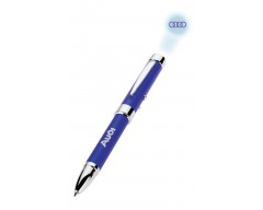 Ручка-фонарик с проецирующимся логотипом, синяя