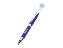 Ручка-фонарик с проецирующимся логотипом, синяя
