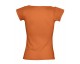 Футболка женская с глубоким вырезом MELROSE 150 оранжевая