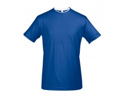 Футболка мужская с контрастной отделкой MADISON 170, ярко-синий/белый