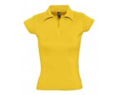 Рубашка поло женская без пуговиц PRETTY 220 желтая (абрикосовая)