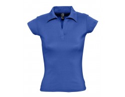 Рубашка поло женская без пуговиц PRETTY 220 ярко-синяя (royal)