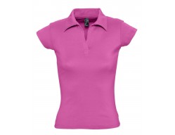 Рубашка поло женская без пуговиц PRETTY 220 ярко-розовая