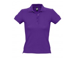 Рубашка поло женская PEOPLE 210 темно-фиолетовая