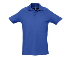 Рубашка поло мужская SPRING 210 ярко-синяя (royal)