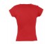 Футболка женская MOOREA 170 красная с белой отделкой