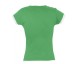 Футболка женская MOOREA 170 ярко-зеленая с белой отделкой