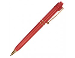 Ручка шариковая Raja Gold, красная