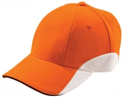 Бейсболка Unit Discovery, оранжевая с белым