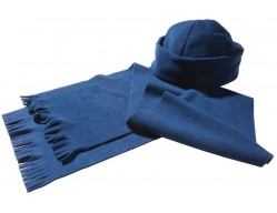 Набор: шарф и шапка, синий