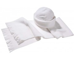 Набор: шарф и шапка, белый