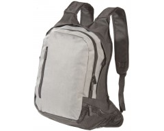 Рюкзак с отделением для ноутбука 17", серый с черным