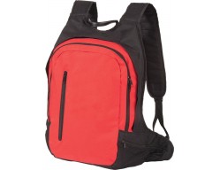 Рюкзак с отделением для ноутбука 17", красный с черным