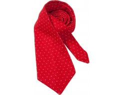 Вязаный галстук LUCKY, красный