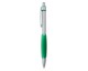 Ручка шариковая Boomer, с зелеными элементами