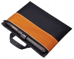 Конференц-сумка UNIT FOLDER, оранжевая с черным