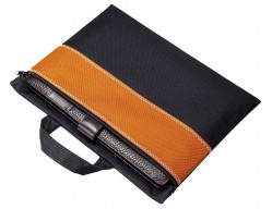 Конференц-сумка UNIT FOLDER, оранжевая с черным
