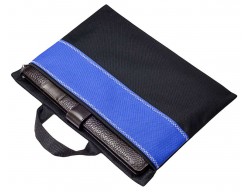 Конференц-сумка UNIT FOLDER, ярко-синяя с черным