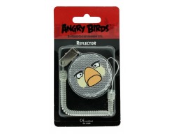 Светоотражатель Angry Birds ,белый круг, в блистере