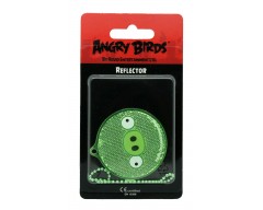 Светоотражатель Angry Birds, зеленый круг, в блистере
