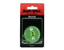 Светоотражатель Angry Birds, зеленый круг, в блистере