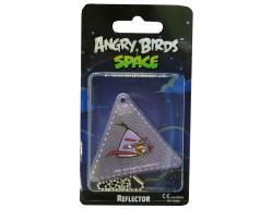 Светоотражатель Angry Birds Space, фиолетовый треугольник, в блистере