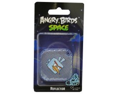 Светоотражатель Angry Birds Space, синий квадрат, в блистере