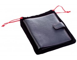 Бумажник водителя Viaggi, черный с красной отделкой