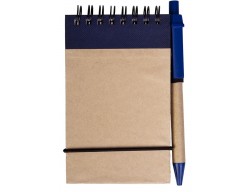 Блокнот на кольцах Eco note с ручкой, синий