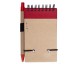 Блокнот на кольцах Eco note с ручкой, красный
