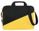 Конференц-сумка Slice, черно-желтая