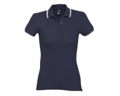 Рубашка поло женская Practice women 270 темно-синяя с белым