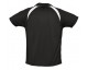 Спортивная рубашка поло Palladium 140 черная с белым