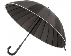 Зонт Ella, черный с белым
