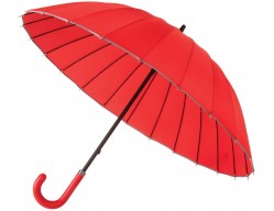 Зонт Ella, красный с серым