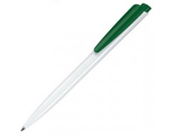Ручка шариковая Dart Basic, бело-зеленая