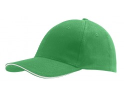 Бейсболка BUFFALO, ярко-зеленая с белым