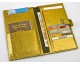 Портмоне дорожное с отделениями для паспорта, авиабилетов и кредитных карт цвет: золотой