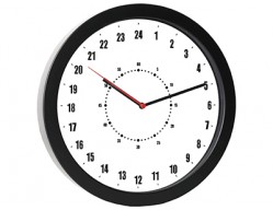 Часы настенные с 24-часовым циферблатом