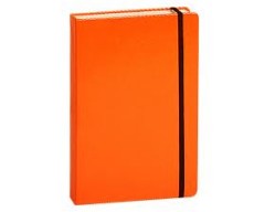 Блокнот "Megapolis" Journal на резинке А6 200 страниц оранжевый